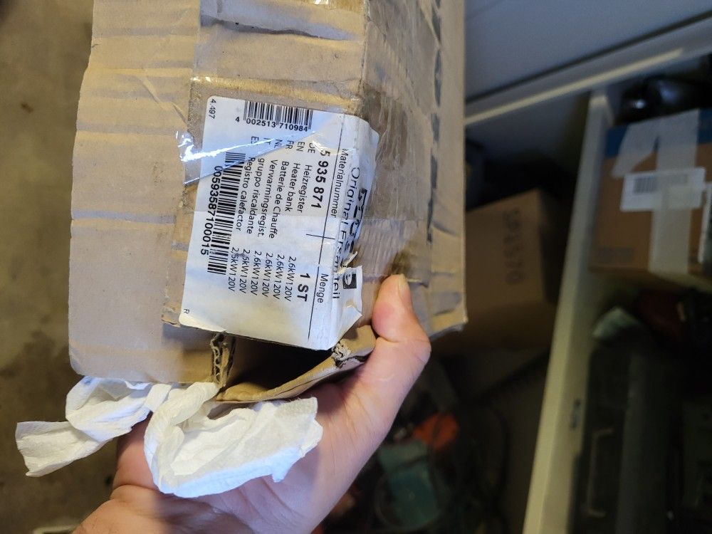 Miele electric dryer heater bank (contact info removed)