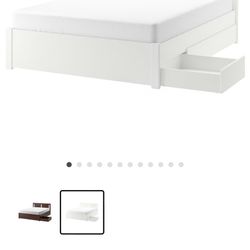 SONGESAND Queen Bedframe With Storage And Mattress