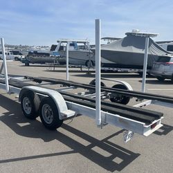 30’ Flat Bottom Galvanized Trailer