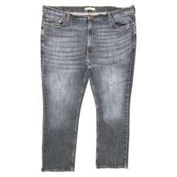 Levi Strauss Signature Gold Straight Leg Men's Jeans Faded Blue Denim Work 46x30