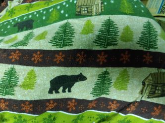 Twin size flannel sheet set