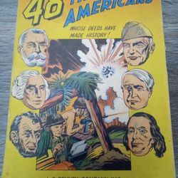Highlights From The Lives Of 48 Famous Americans 1947 Comic Book 