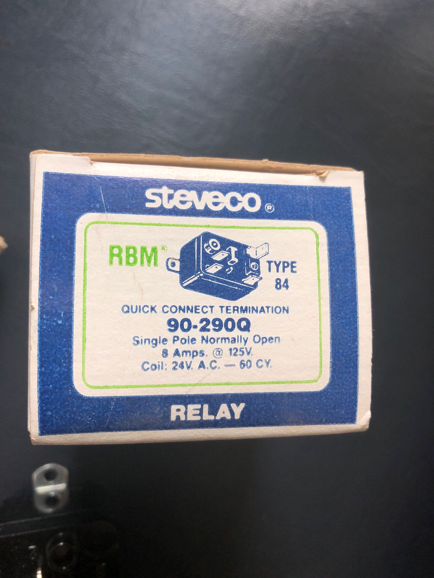 Relay 90-290Q new Steveco quick connect