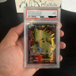 Tyranitar EX #91 PSA 9 Ancient Origins Pokemon 2015