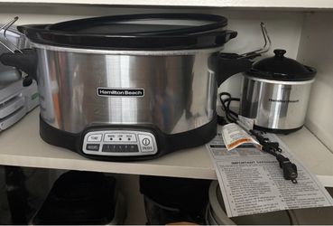 Hamilton Beach 7qt Programable Slow Cooker & Party Dipper