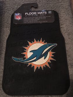 Miami dolphins auto floor mats