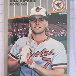 1989 Fleer - Black Box on Bat Knob #616 Billy Ripken
