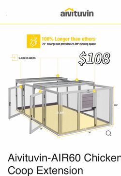 Aivituvin-AIR60 Chicken Coop