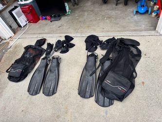 Mares Scuba Diving Fins and Gear Set