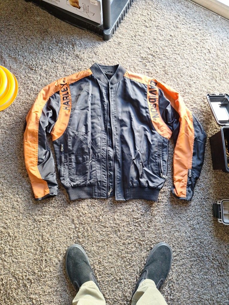 Medium Harley Davidson Windbreaker With Mesh Liner