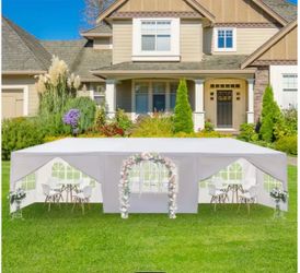 10x30' Wedding Party Canopy Tent 8 windows Outdoor Gazebo with Removable Sidewalls