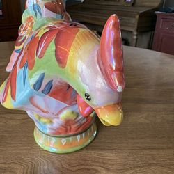 Ceramic chicken teapot