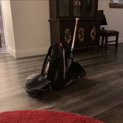 Rawlings Backpack, Easton Bat, And Helmet 