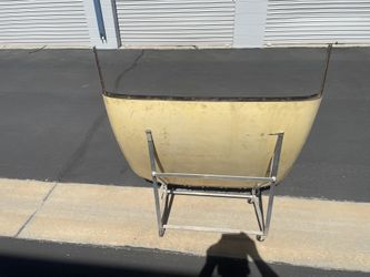57 60 Corvette Fiberglass Top Portion Only Original And Header Bar