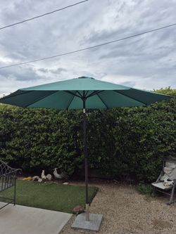 10" FT Market Umbrella Patio Color: Dark Green Base Not Included 