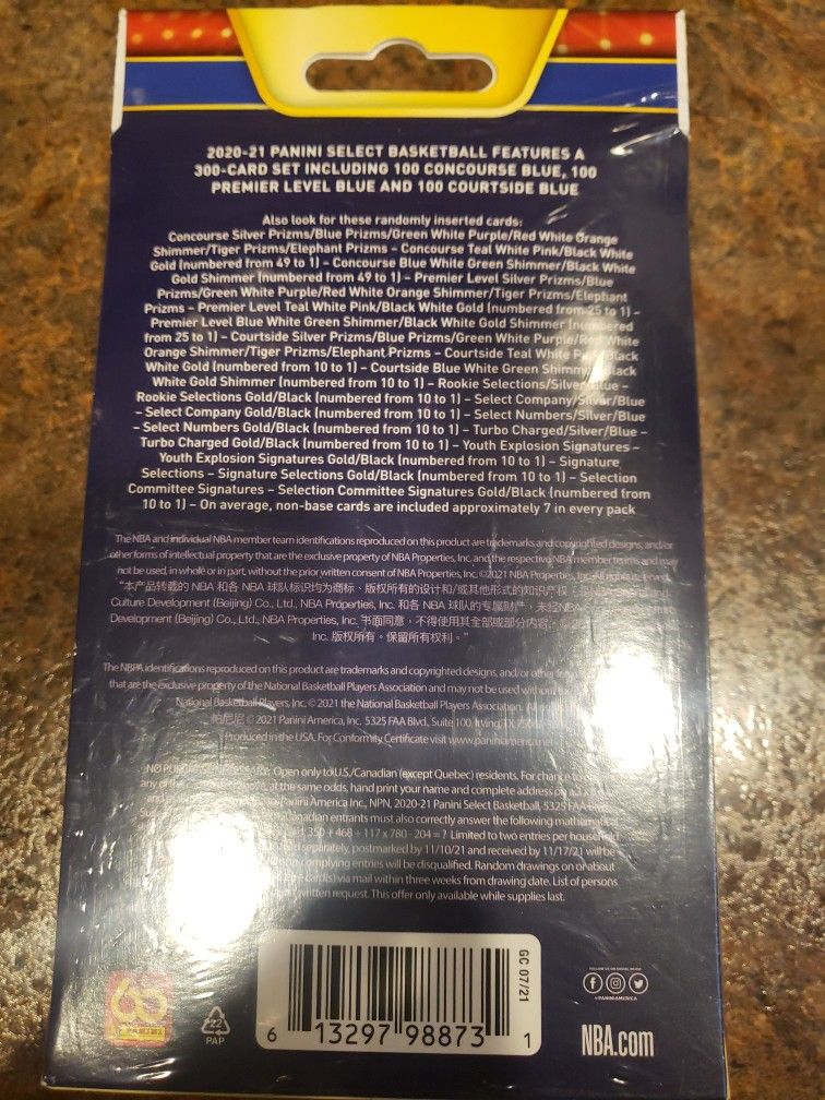 Panini Select Nba Hanger box Exclusive $60 Or Best Offer