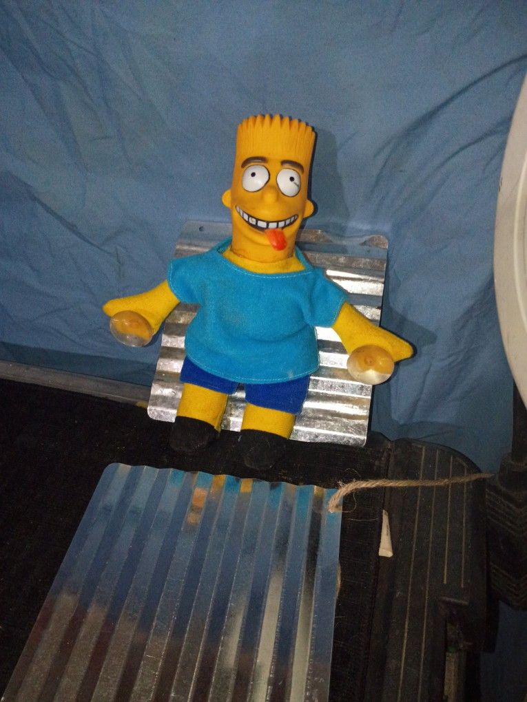 Funny Classic Bart Simpson Window Hanger Doll