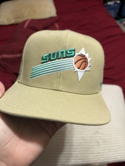 Phoenix Suns Mitchell & Ness Khaki 40th Anniversary Hardwood Classics Malibu Sunrise Fitted Hat