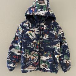 Polo Ralph Lauren Waterproof Repellent Graphic Ski  Jacket Coat Kids Boys Girls  Size  Large 14 / 16 