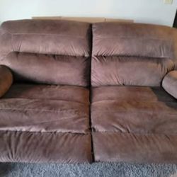 Loveseat with Manual Recliner