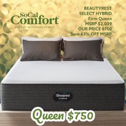 BeautyRest Select Hybrid Firm Queen