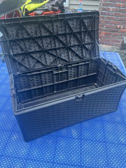 Suncast Large Outdoor Plastic Deck Storage Box