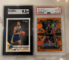 2023-24 Panini Select - Concourse Dereck Lively Orange & Jordan Poole RC PSA10