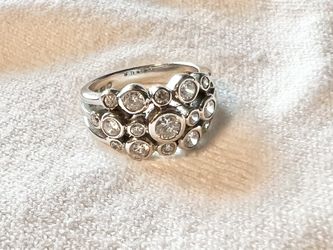 Nordstrom Crislu Silver Ring With CZ Size 7 Asking $80 OBO