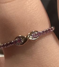 Silver, Purple Sapphires It’s A Big Ring Like Size 12 Sorry About The Photos The Ring Is Super Big