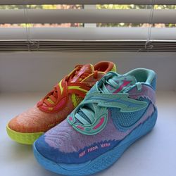 PUMA MB05 Rick & Morty Blue Orange Men Size 9.5 Basketball LaMelo Ball New