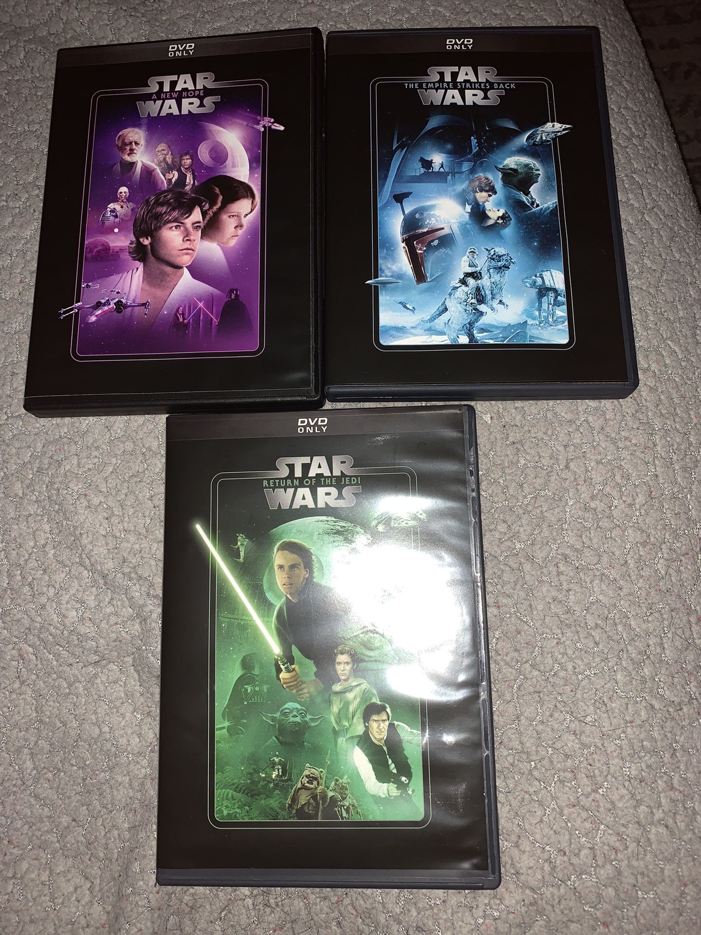 NEW Star Wars Movie DVD (3) A New Hope (orig Movie), Empire Strikes Back , Return Of The Jedi