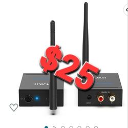 1Mii Wireless Audio Receiver for Music, 320ft Long Range 2.4GHz Audio