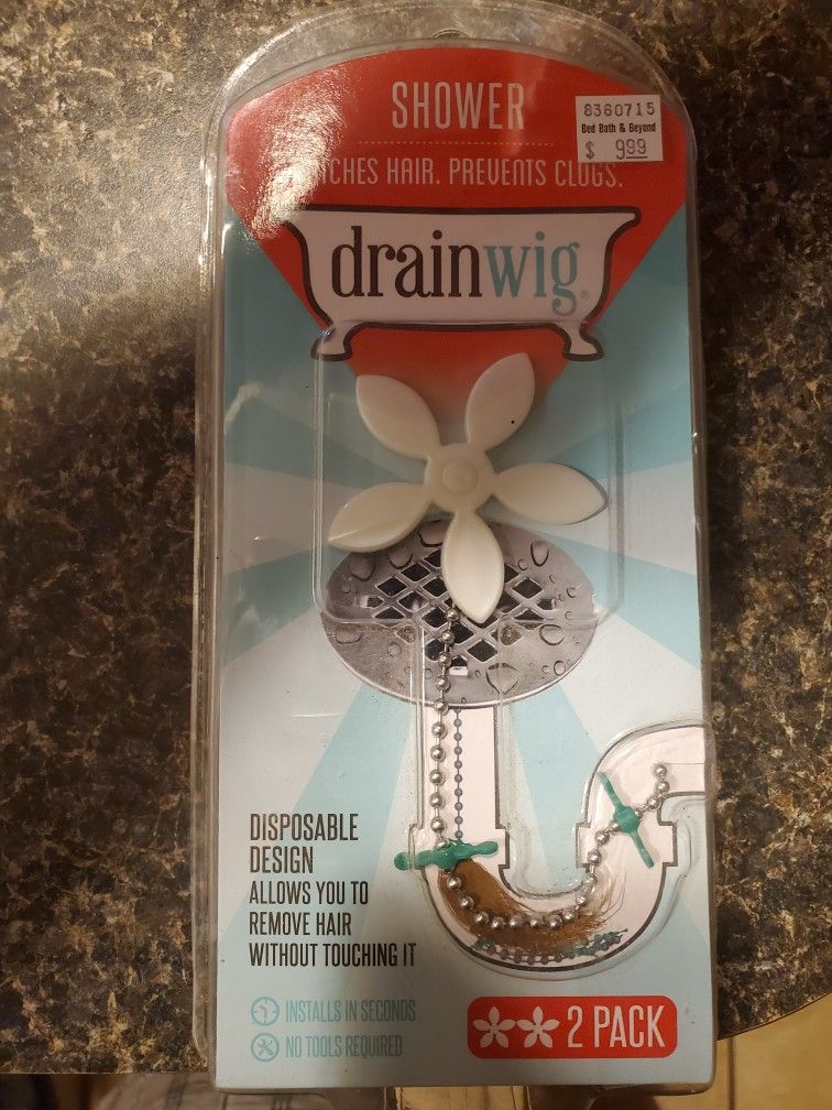 (New) Shower Drain Wig 2pck