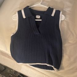 Navy Blue Sweater Vest 