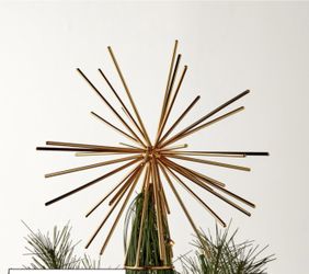 CB2 Burst Gold Star Christmas Tree Topper