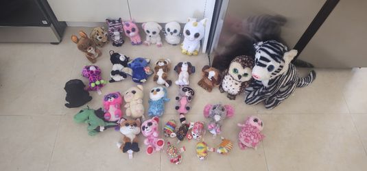 Used And New Plushies, Some Retired ( Beanie Babies TY)