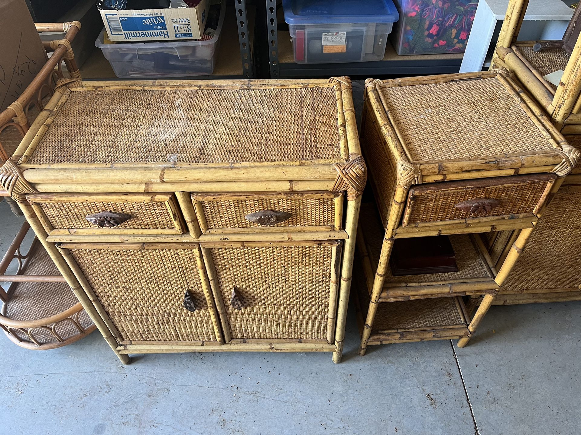 5 Piece Natural Rattan Furniture