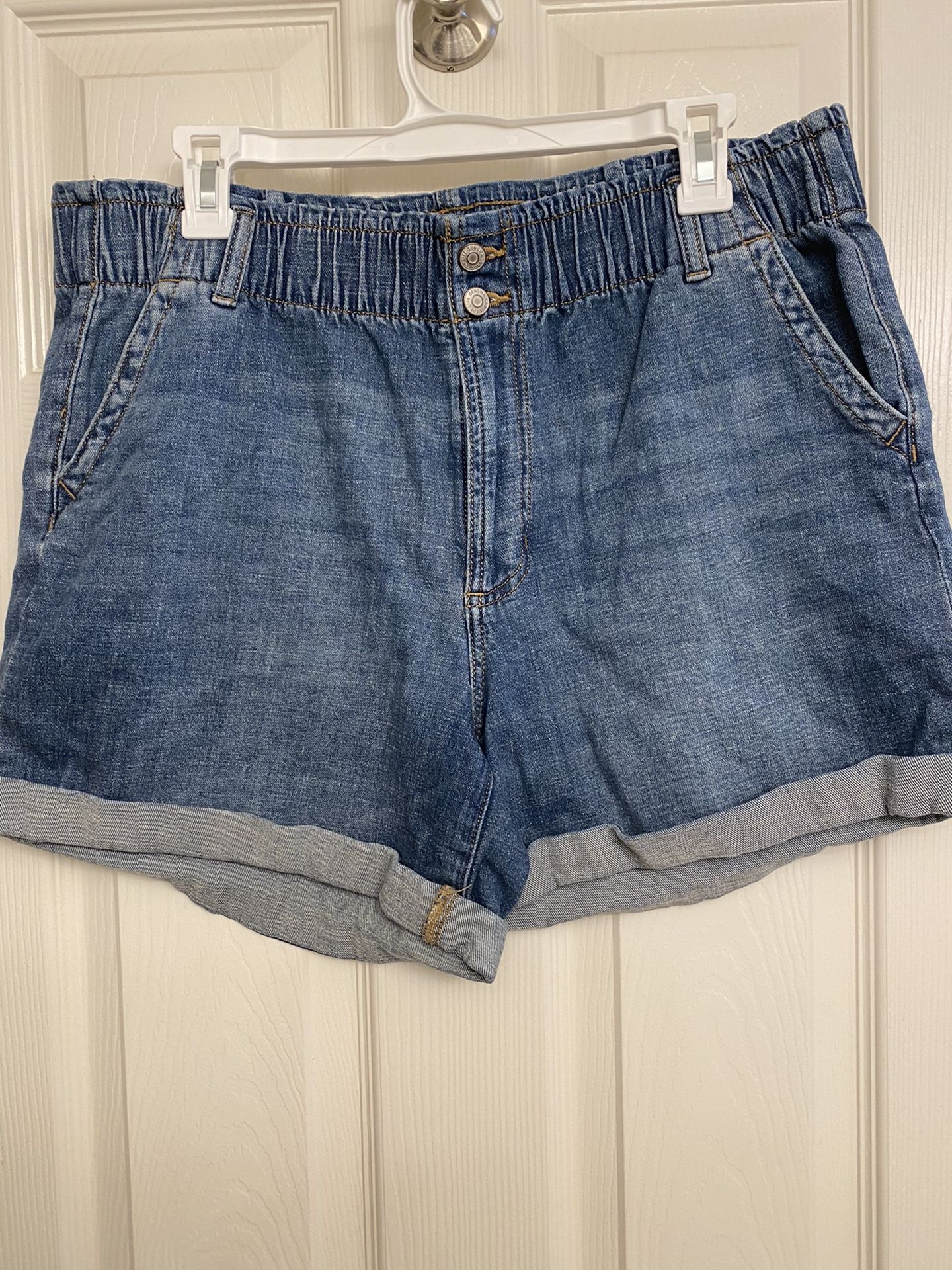 Paper bag Waist  Denim Shorts 16