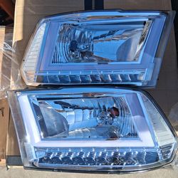 09-18 RAM LED Sequential Headlights Faros Calaveras Micas Luces