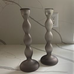 CANDLE STICKS GRAY -2
