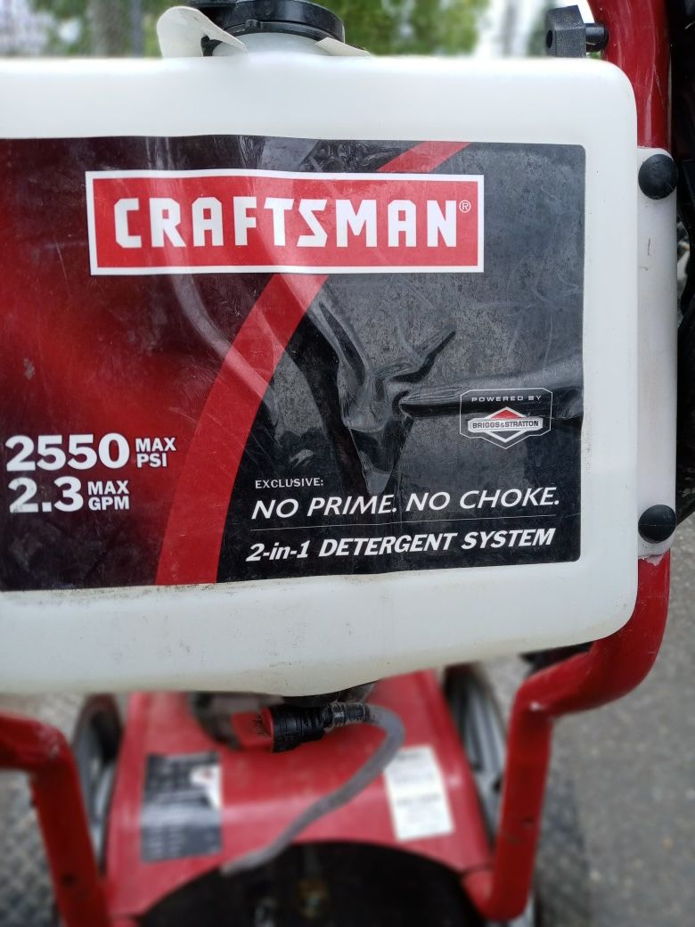 Craftsman pressure washer 2500 psi 2.3gpm