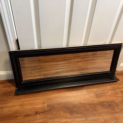 Antique mirror w/shelf