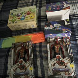 Toy Bundle: Cute Pet Pals, Avengers Figures, and Pop Tubes