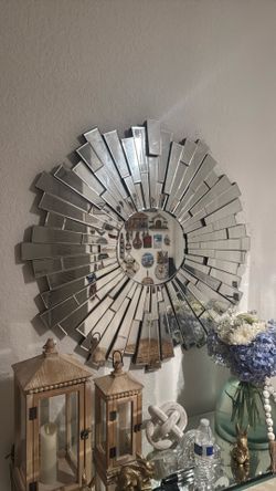 Mirror and table