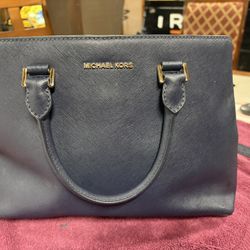 Navy Blue Michael Kors Purse