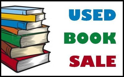 A ton of used books for sale.📖
