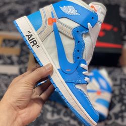 Off-White x Air Jordan 1 Retro High OG”UNC“AJ1