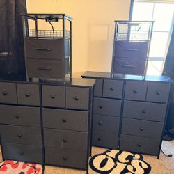 Dresser And LED Nightstands