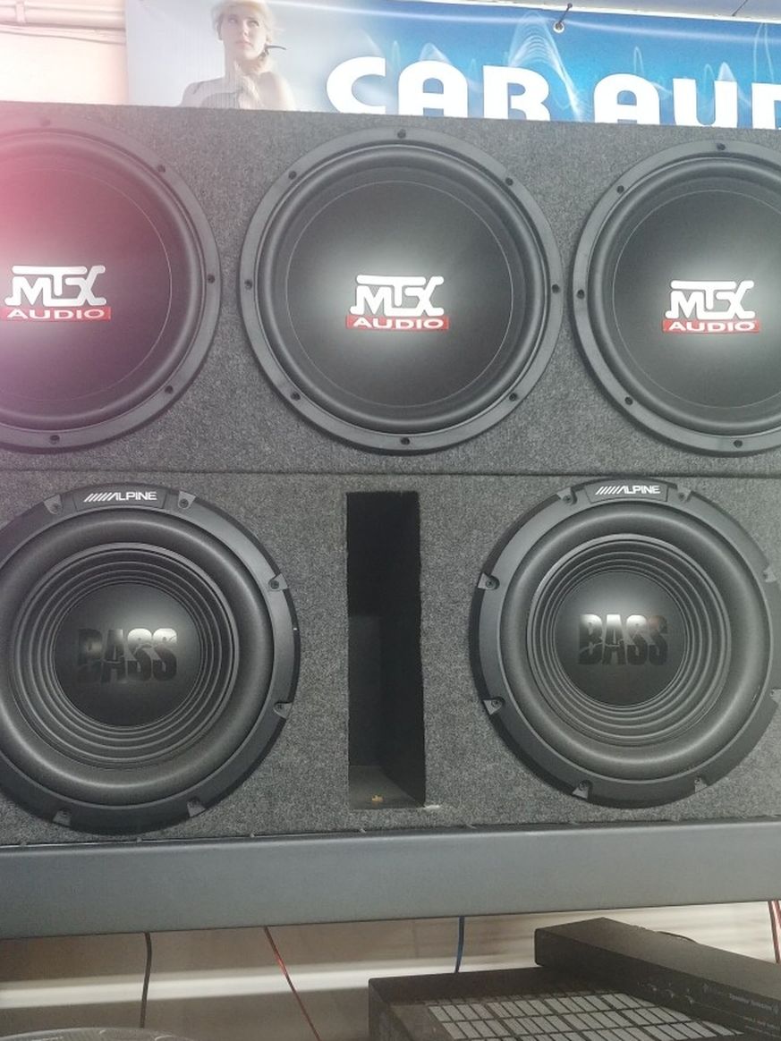 3 MTX 12" Car Subwoofer Speaker Box