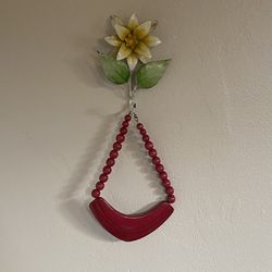 Red Colored Wood Necklace